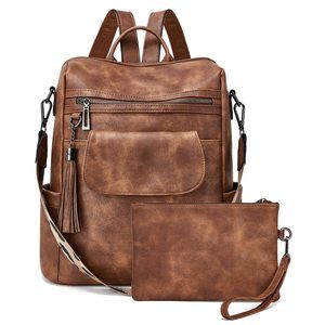 Leather Backpack Purse for Women Fashion Designer Ladies Shoulder Bags🐥